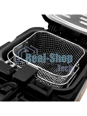 Фритюрница BRAYER 2830BR-BK чёрный, 1800 Вт, 3 л, 0.6 кг, съёмная чаша, таймер