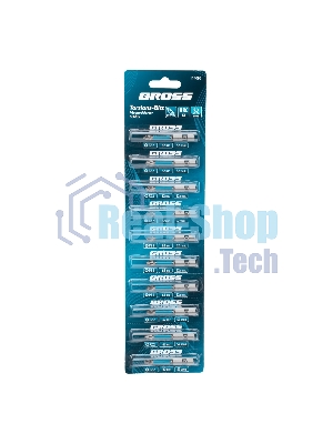 Набор бит Gross торсионных PZ2x50 мм, для ударных шуруповертов, отрывн., 10 шт.