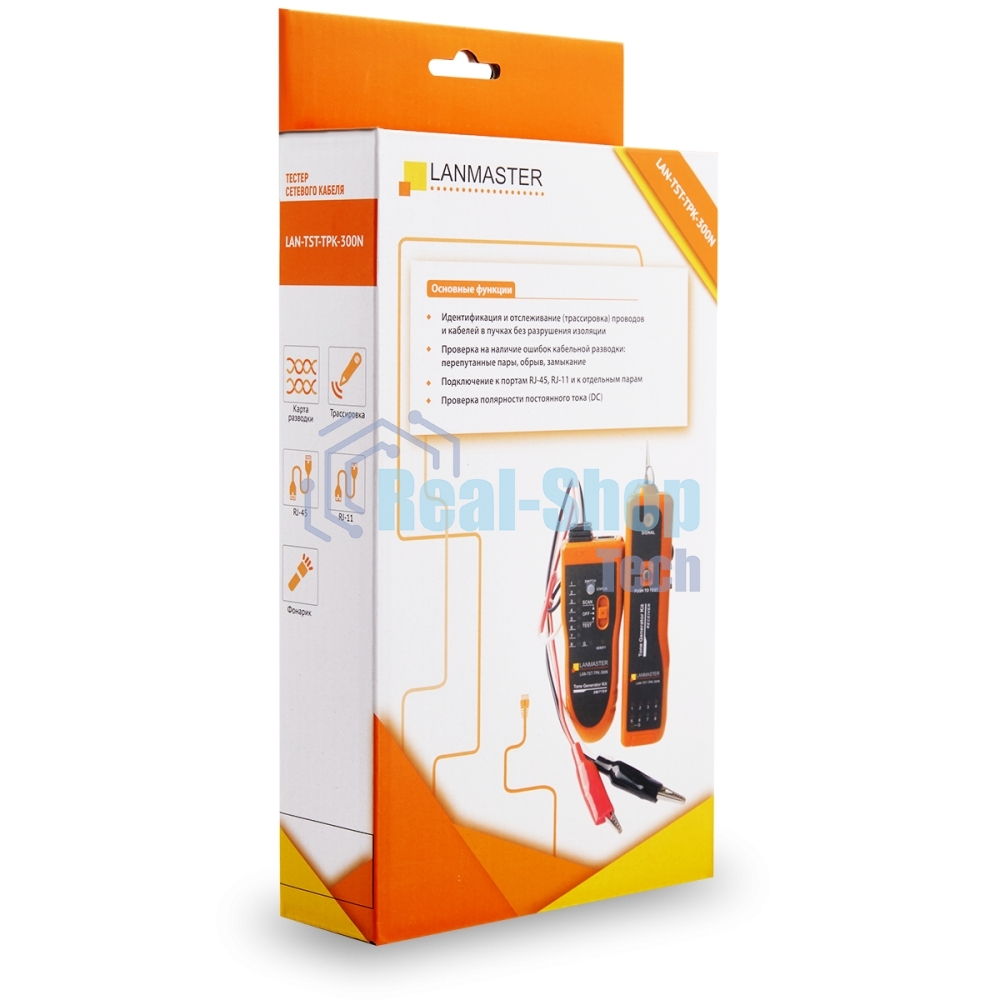 Набор для трассировки щуп + тон-генератор, с тестированием разводки витой пары