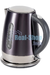 Чайник электрический Hyundai HYK-S7777 1.7л. 2200Вт графит/серебристый корпус: металл