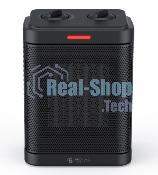 Тепловентилятор Royal Clima Notte RFH-N1500DC-BL черный, 1500 Вт, 20 м2, термостат