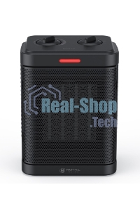 Тепловентилятор Royal Clima Notte RFH-N1500DC-BL черный, 1500 Вт, 20 м2, термостат