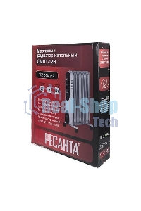 Обогреватель масляный Ресанта ОМПТ-12Н (12 секций) белый, 2500 Вт, 25 м2, термостат 67/3/5