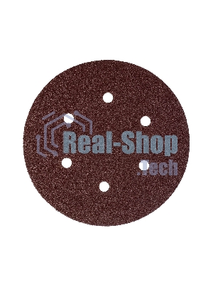 Круг шлифовальный PATRIOT на липучке, 150 мм, 6 отверстий, Р60, 5 шт