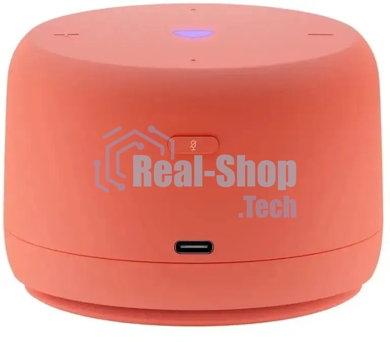 Умная колонка Yandex Станция Лайт 2 без часов Алиса coral 6W 1.0 BT/Wi-Fi 10м (YNDX-00028ORG)