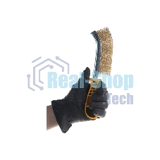 Кордщетка ручная STAYER 3508латунная с пластмассовой ручкой 1ряд