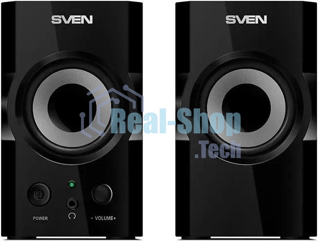 Акустическая система SVEN SPS-606, черный, акустическая система 2.0 (мощность 2x3 Вт(RMS))