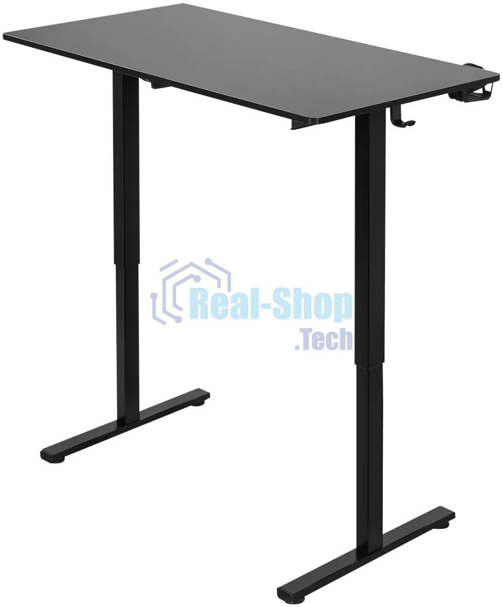 Стол игровой Defender Victory черн, 110x60, высота 72-117, полк 1