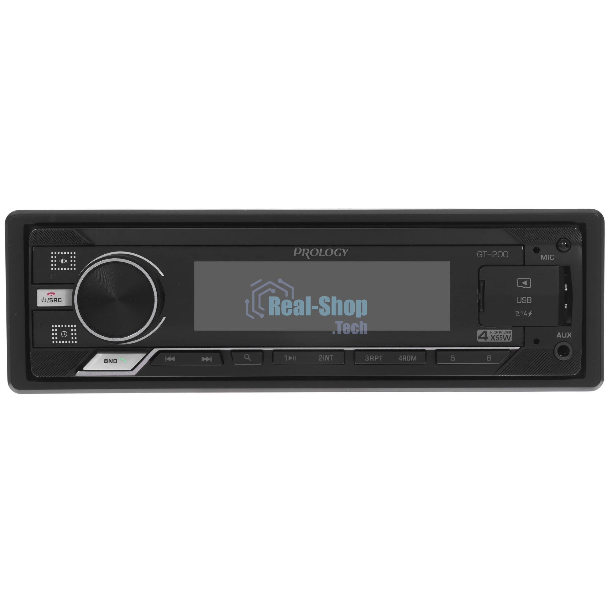 Автомагнитола Prology GT-200, 1 DIN, Bluetooth, USB Type-A, AUX, пульт ДУ
