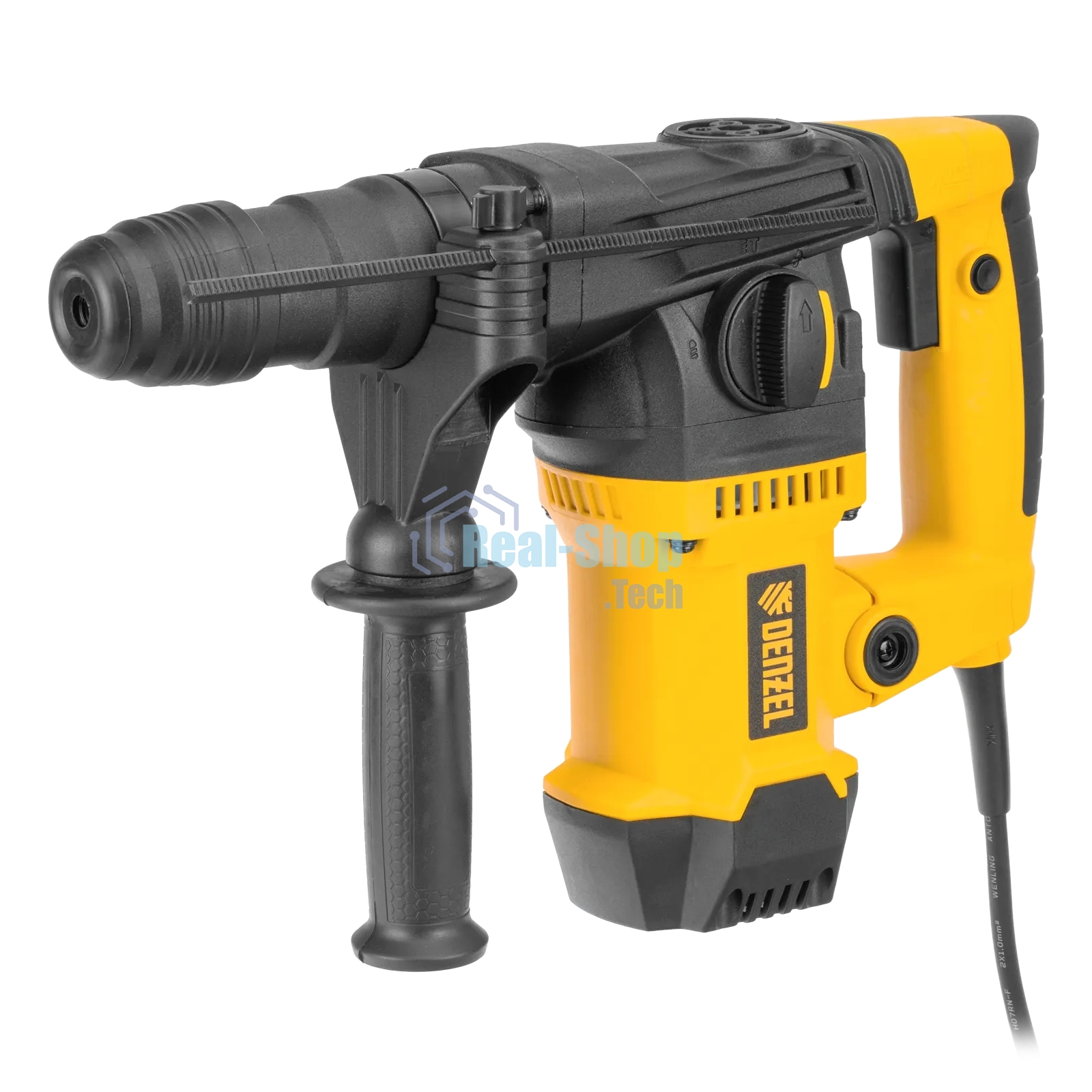 Перфоратор Denzel RHVB-1250-32, SDS-plus, 1250 Вт, 5,5 Дж, от сети