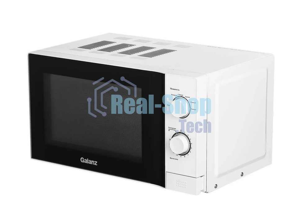 Микроволновая печь Galanz MOS-2009MW белый 20л 700Вт поворотный механизм