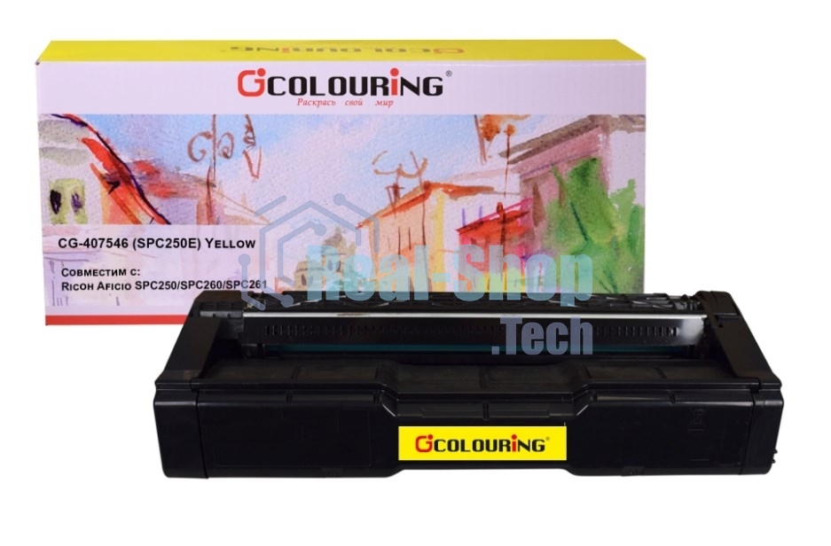 Картридж Colouring CG-407546 (SPC250E) Yellow (1600 копий) для принтеров Ricoh Aficio SPC250/SPC260/SPC261
