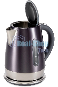 Чайник электрический Hyundai HYK-S7777 1.7л. 2200Вт графит/серебристый корпус: металл