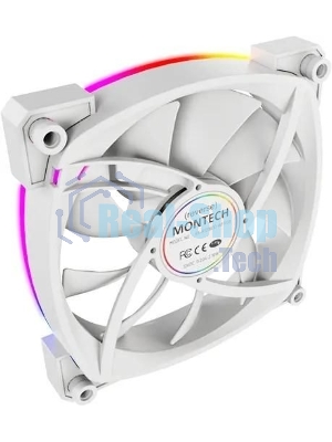 Вентилятор для корпуса MONTECH RX120 PWM белый, 120 мм, 1600 об/мин, 27 дБ, 4 pin