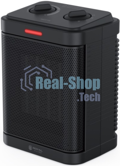 Тепловентилятор Royal Clima Notte RFH-N1500DC-BL черный, 1500 Вт, 20 м2, термостат
