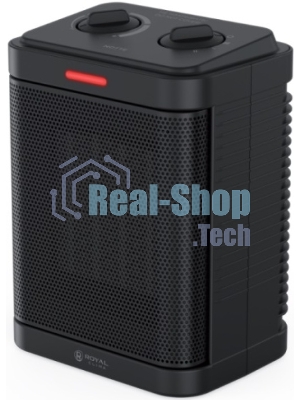 Тепловентилятор Royal Clima Notte RFH-N1500DC-BL черный, 1500 Вт, 20 м2, термостат