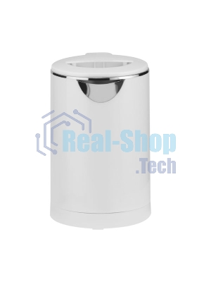 Электрочайник Centek CT-0006 белый, 0.6 л, 1100 Вт, скрытый нагревательный элемент