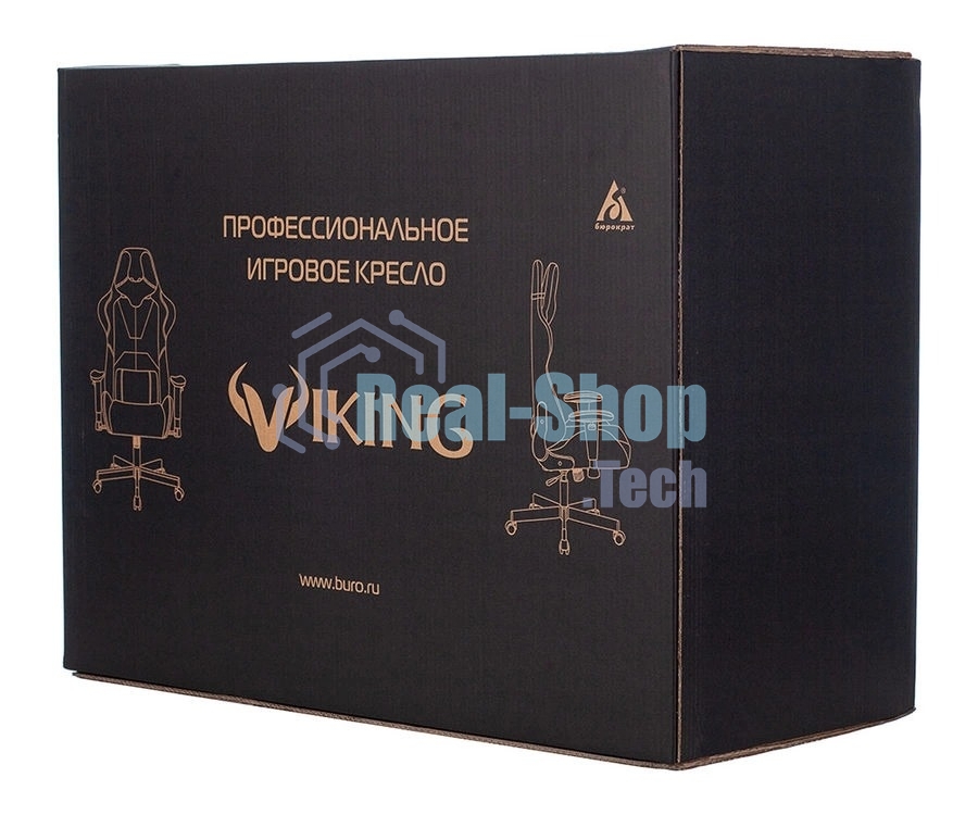 Кресло игровое Бюрократ VIKING 7 KNIGHT B FABRIC черный текстиль/эко.кожа крестовина металл/пластик