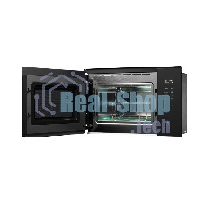 Встраиваемая микроволновая печь Kuppersberg HMW 651 B, High-Tech, 25 л, мощность 900 Вт, кварцевый гриль, поворотный стол, 5 уровней мощности, 8 автоматических программ, размораживание, сенсорное управление, дисплей, черный