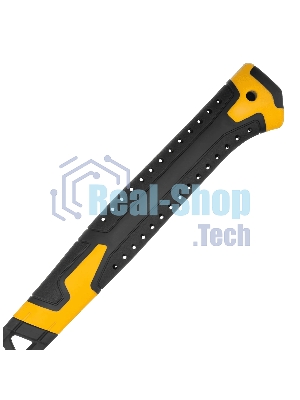 Молоток строительный Denzel 450 г, цельнокованый, боек с магнитом, двухкомп. обрезин. рук-ка