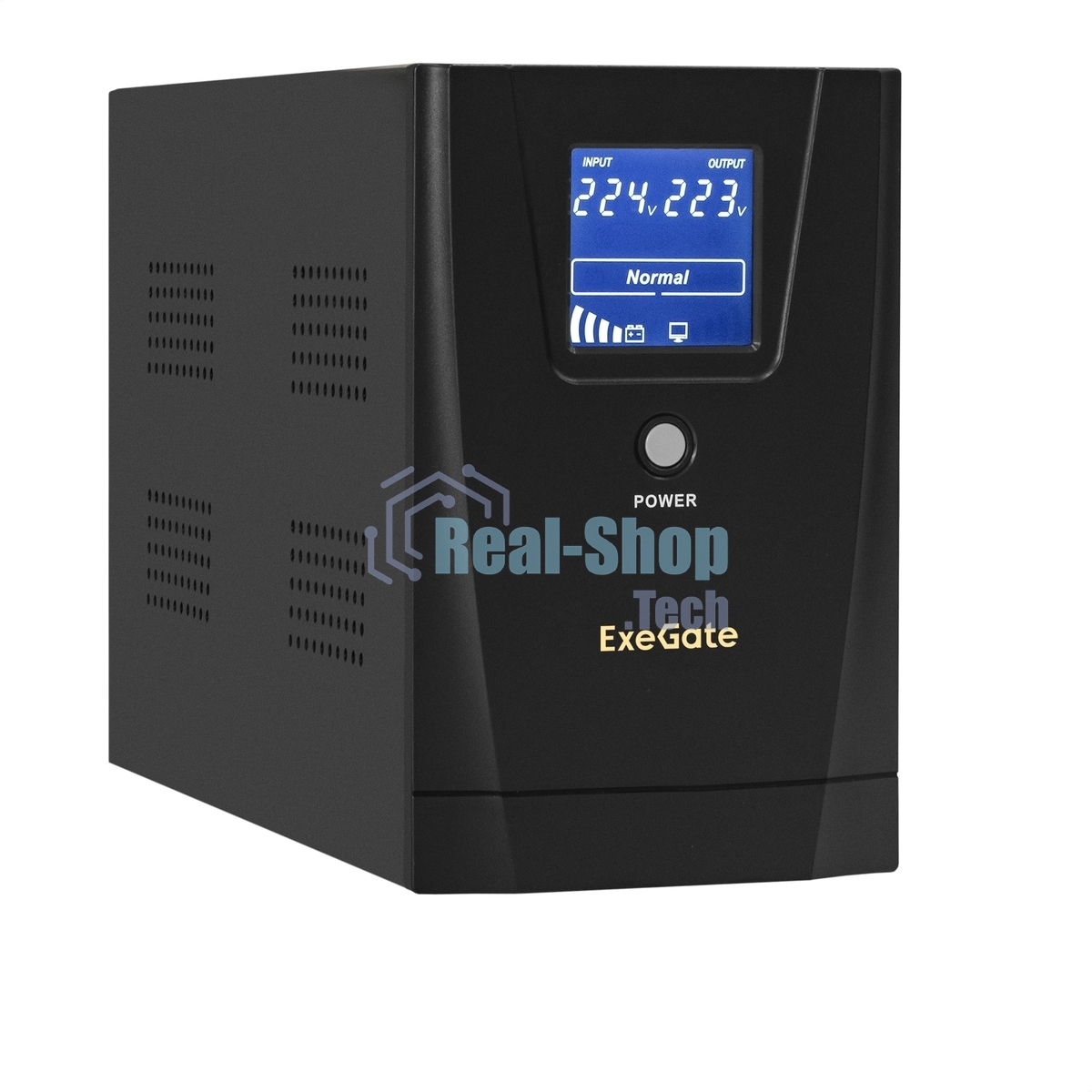 Источник бесперебойного питания ExeGate EX292633RUS SpecialPro Smart LLB-2200.LCD.AVR.1SH.2C13.RJ.USB 2200VA/1300W,LCD,AVR,1*Schuko+2*C13,RJ45/11,USB, металлический корпус, черный