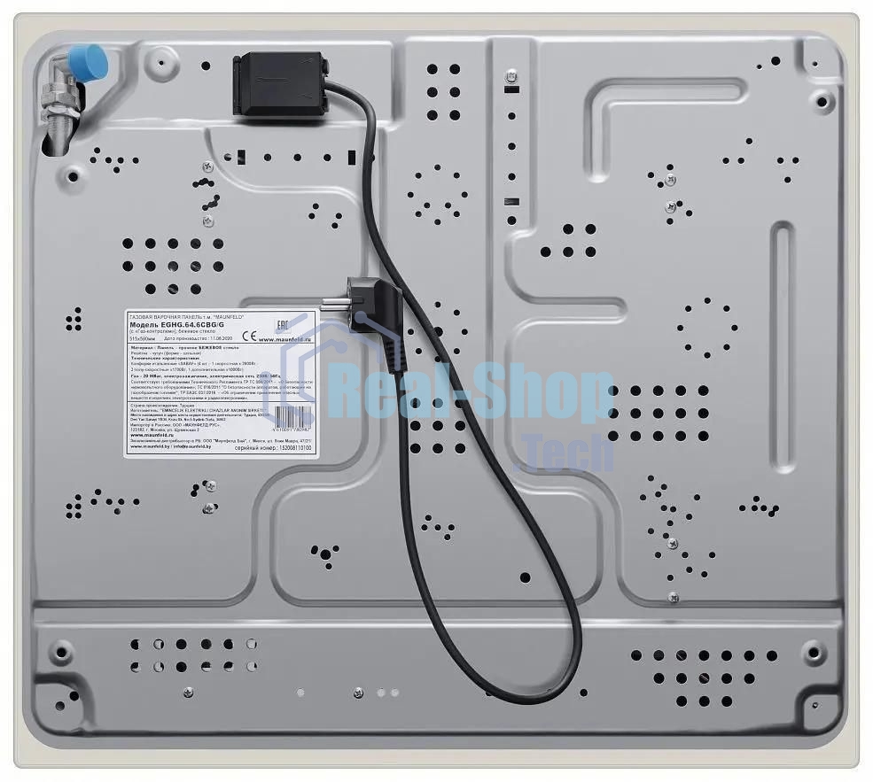 Газовая варочная панель Maunfeld EGHG.64.6CBG/G, 4 конфорки, закаленное стекло, бежевый