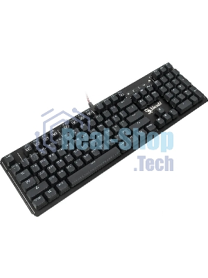Клавиатура проводная A4 B975 механическая черный USB Gamer LED (подставка для запястий)