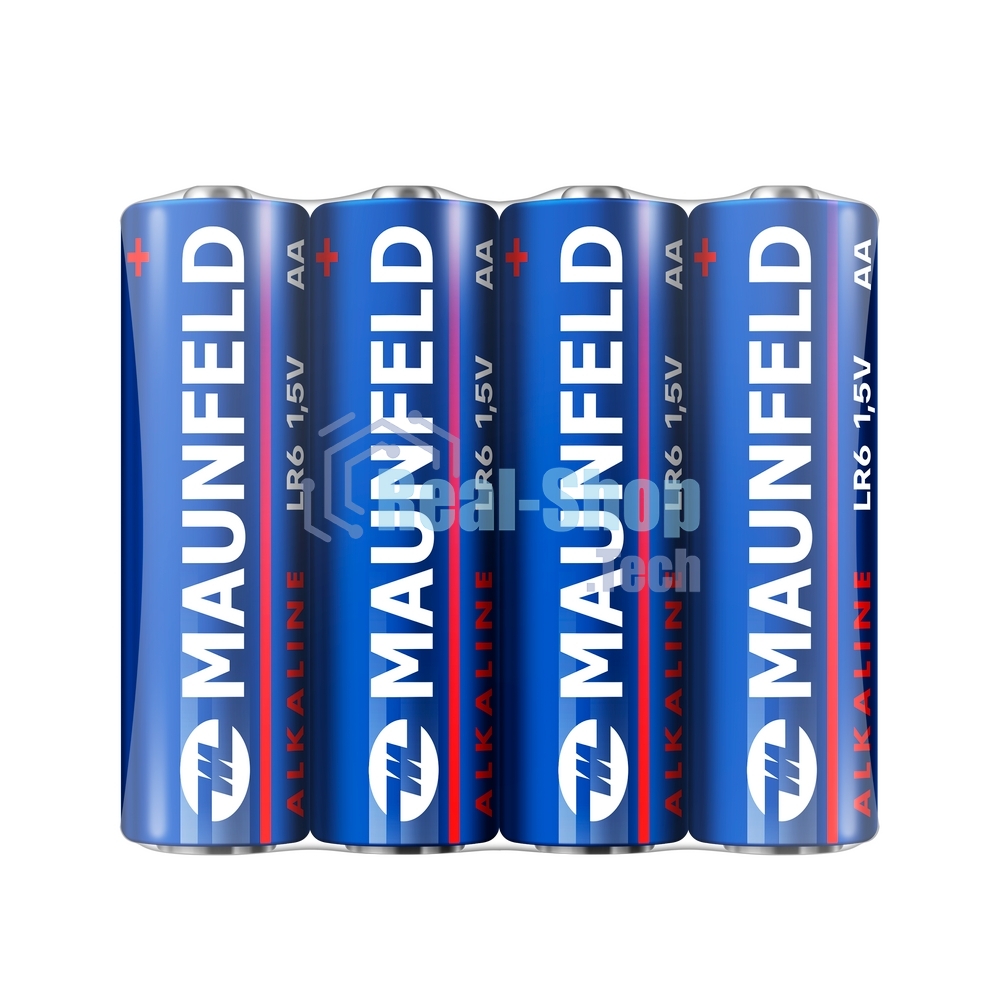 Батарейки Maunfeld Alkaline AA (LR6) MBLR6-SR40, спайка 4 шт, 1.5 В