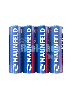 Батарейки Maunfeld Alkaline AA (LR6) MBLR6-SR40, спайка 4 шт, 1.5 В