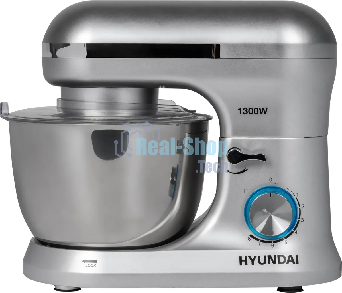 Миксер планетарный Hyundai HYM-S6551 1300Вт серебристый