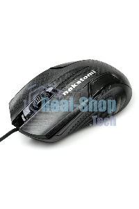 Мышь проводная Nakatomi MON-06U черный, 800 dpi, USB, кнопки - 3