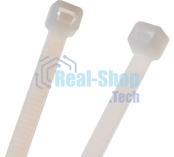 Нейлоновые стяжки Fortisflex КСС 5х300 мм белый 100 штук