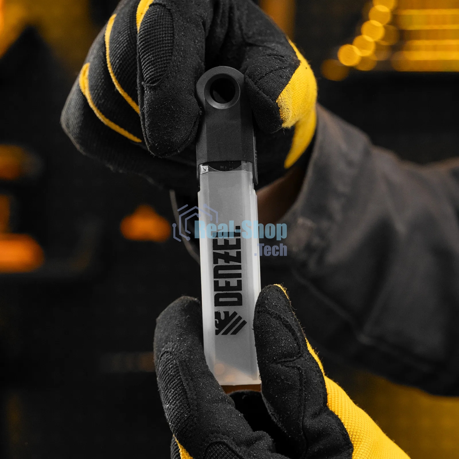 Лезвия Denzel 18 мм, сталь SK4 - 0,5 мм, супер острые, 5 шт.