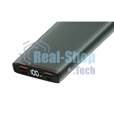Портативный аккумулятор OLMIO QL-10, 10000mAh, 22.5W, QuickCharge3.0/PowerDelivery, LCD, серый