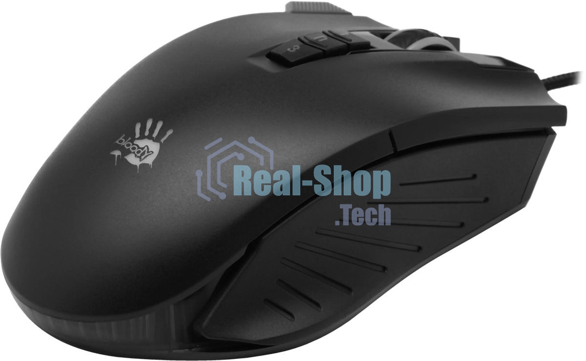 Мышь проводная A4Tech Bloody V9M черный, 4000 dpi, USB, кнопки - 9