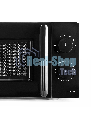 Микроволновая печь Centek CT-1552 черный, 20 л, 700 Вт, переключатели — поворотный механизм