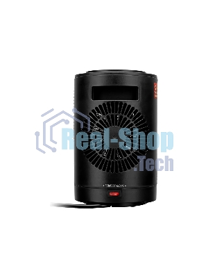 Тепловентилятор керамический Denzel DTFC-1200S, черный, 600/1200 Вт, 12 м2, 3 режима, термостат
