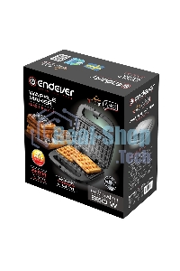 Вафельница Endever Skyline WM-22 черный, 850 Вт, на 2 вафли, автом. терморегулятор, размеры 22,6x22,4 см
