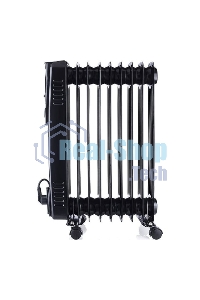 Обогреватель масляный Ресанта ОМПТ-9НЧ (9 секций) черный, 2000 Вт, 25 м2, термостат 67/3/14