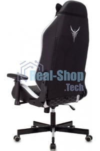 Кресло игровое Knight Neon черный/серебряный соты эко.кожа с подголов. крестовина металл