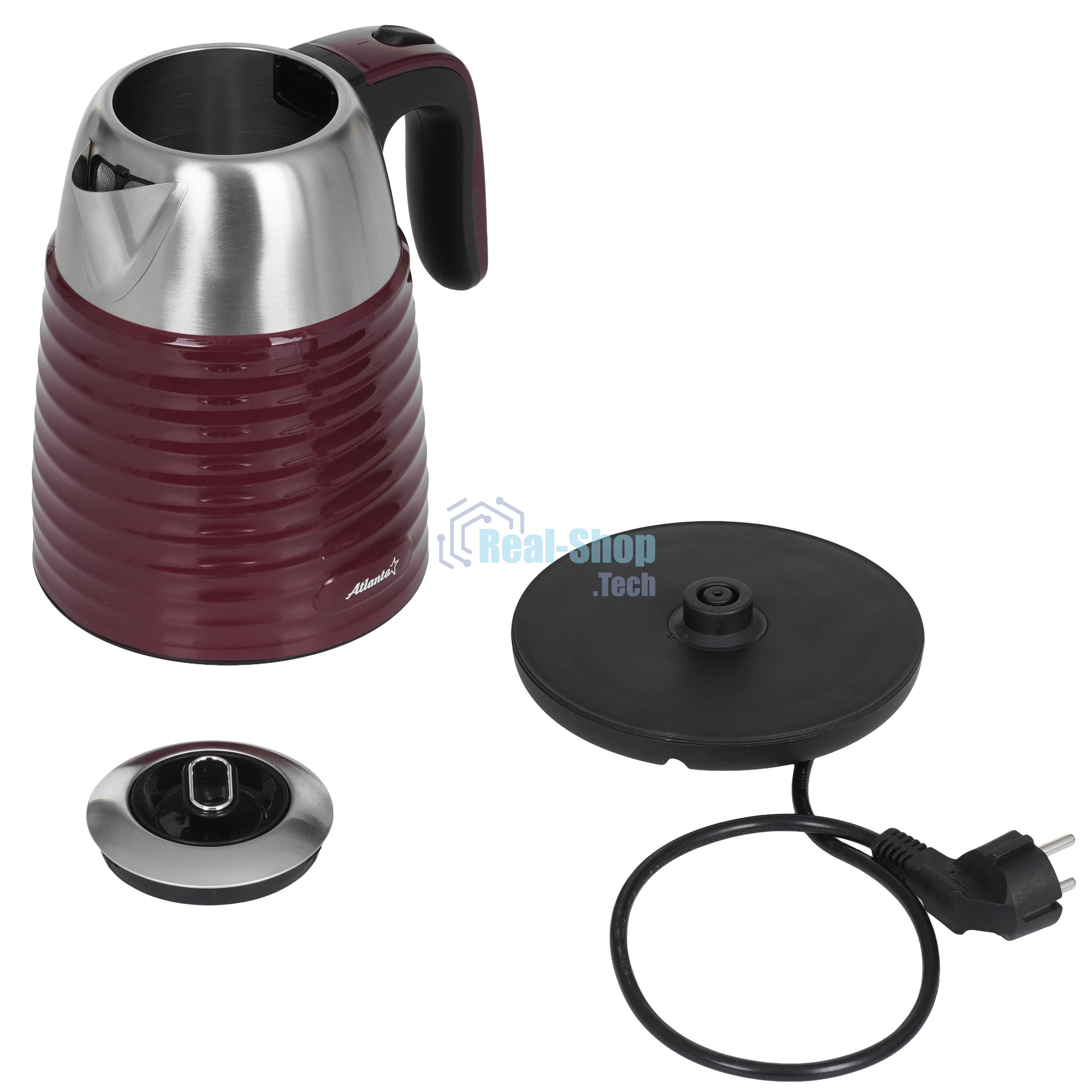 Чайник электрический Atlanta ATH-2445 bordo