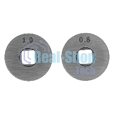 Подающий ролик Denzel V профиль под стальную проволоку 0,8-1 мм, посадка квадрат, 2 шт