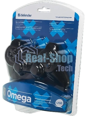 Геймпад Defender Omega USB, Проводной геймпад, 12 кнопок, 2 стика