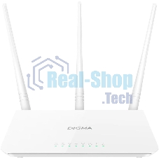 Роутер беспроводной Digma DWR-N302 N300 10/100BASE-TX белый (упак.:1шт)