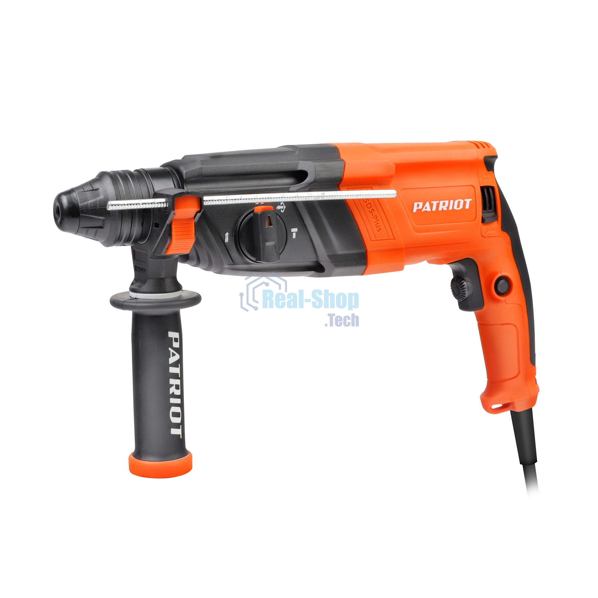 Перфоратор Patriot RH 263, SDS+, мощность 880 Вт, 2.9 Дж, 3 режима работы, макс.диаметр 26мм, глубиномер, кейс