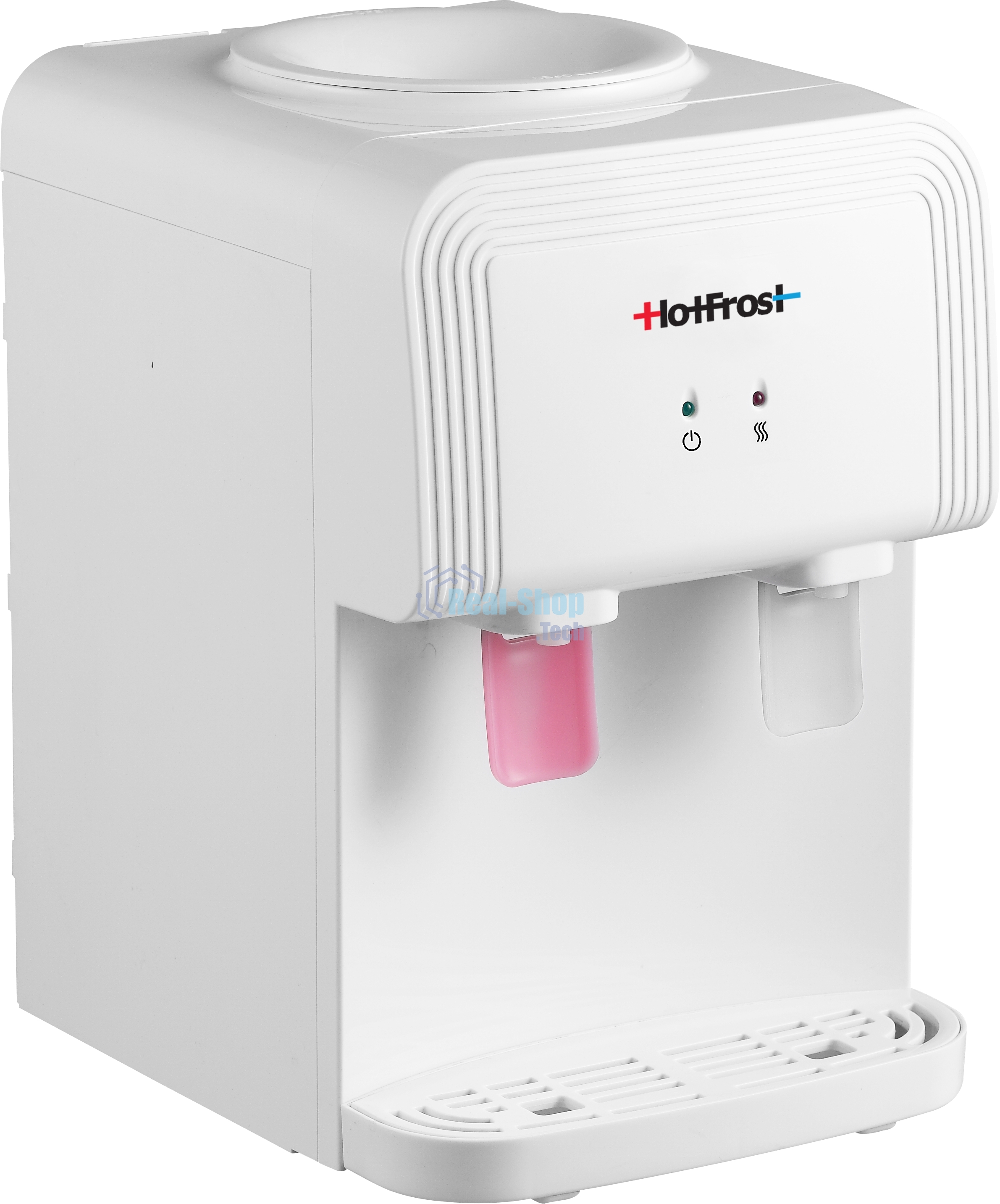 Кулер для воды Hotfrost D70F, верхняя загрузка, нагрев 90 °С, без охлаждения, белый