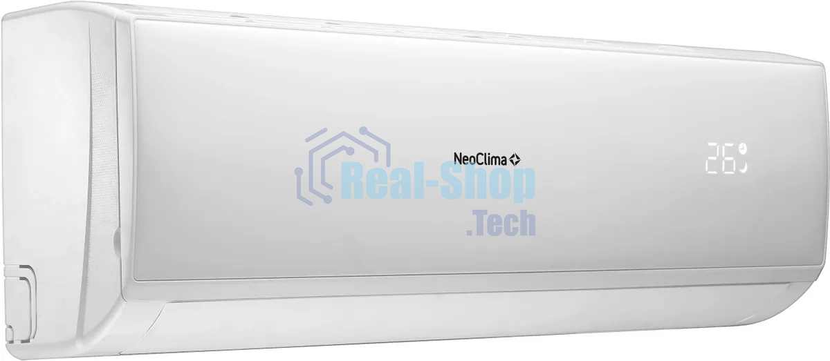 Кондиционер сплит-система настенного типа NeoClima NS/NU-HAL12F 12000 BTU, 35 м², 31/42 дБ, охлаждение, обогрев, осушение, белый (2 коробки)