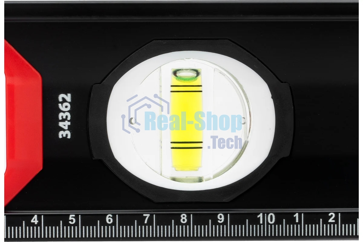 Уровень алюминиевый Matrix, усиленный, фрезерованный, 3 глазка, 2 комп. рукоятки, 800 мм