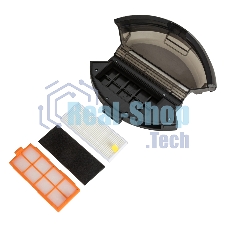 Робот-пылесос JVC JH-VR510 черный, 2500 мА·ч Li-Ion, уборка сухая/влажная, пылесборник контейнер 0.5 л