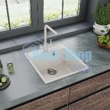 Кухонная мойка Maunfeld Perla 460 MFQS-460W кремовый